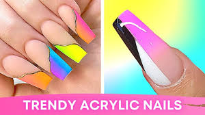 trendy acrylic nails designs summer