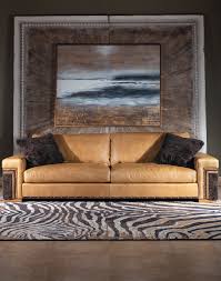 alpine ivory leather sofa modern
