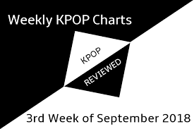 Weekly Chart 3rd Week Of September 2018 Kpopreviewed