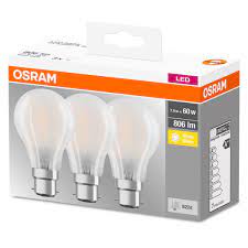 And because the philips bulb contains no heat sink, it is quite light weight. Osram 60w Bc Classic Frost Light Bulbs 3pk Robert Dyas
