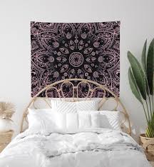 Pink Mandala Tapestry Mandala Wall