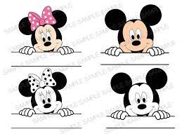 Mickey Mouse SVG Peeking Mickey SVG Peeking Mickey Mouse | Etsy in 2022 | Mickey  mouse coloring pages, Minnie mouse drawing, Minnie mouse silhouette