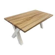 Dolls House Wooden Table With White