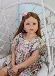 I found these 2 lovelies at a thrift store for $1.99 each! 24inch Toddler Doll Girl Long Hair Weighted Body Reborn Baby Dolls Silicone Bebe For Sale Online Ebay