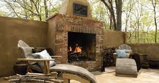 Outdoor Masonry Fireplace