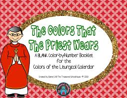 the colors that the priest wears color