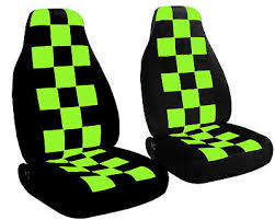 Checd Car Seat Covers Lime Green