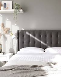 Brooklyn Grey Velvet King Size Bed With