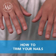 how to trim your nails