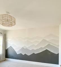 Foggy Mountain Wall Mural Beginner