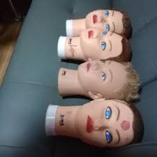cosmetology doll heads makeup hair