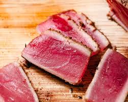 seared and blackened yellowfin tuna
