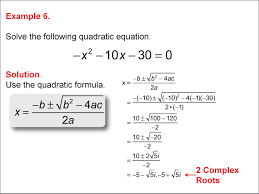 Student Tutorial Quadratic Equations