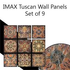 Imax 82000 9 Tuscan Wall Panels Set