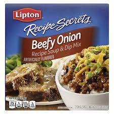 1 (1 1/4 ounce) packet lipton onion soup mix. Amazon Com Lipton Recipe Secrets Soup And Dip Mix For A Delicious Meal Beefy Onion Great With Your Favorite Recipes Dip Or Soup Mix 2 2 Oz Pack Of 12 Onion Dips
