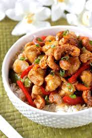 Sweet And Spicy Cashew Chicken gambar png