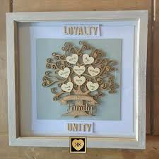 wooden family tree personalised