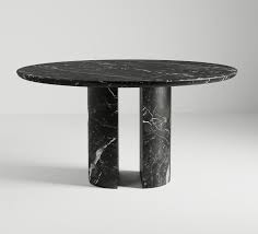 Curbside pickup · savings spotlights · everyday low prices Circular 52 Inch Black Marble Meta Dining Table By Phillip Jividen In 2021 Dining Room Table Marble Round Marble Dining Table Dining Table Marble