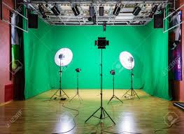 Studio For Movies Green Screen The Chroma Key Lighting Equipment Stock Photo Picture And Royalty Free Image Image 89993075