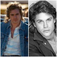 When rob lowe showed up with suddenly overgrown emo hair in this year's season premiere of parks and recreation, we assumed that it would serve as a plot point or at least a withering punch line from aubrey plaza. Dacre Montgomery Looks Like Rob Lowe
