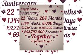 celebrate 22nd wedding anniversary