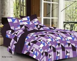 Soft On Printed Dark Color Bed Sheets