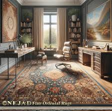 home office e with oriental rugs