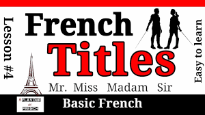 learn french les mr miss mrs