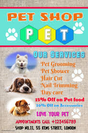 Pet Shop Love Grooming Poster Flyer Template Postermywall