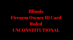 But, according to illinois supreme court rule 603, it must accept appeals in cases where a state or federal law is found unconstitutional. Foid Firearm Owners Identification Card Ruled Unconstitutional In Illinois The Will County News