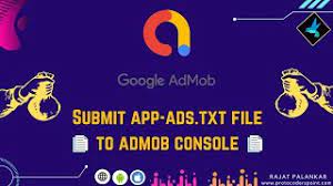 how to submit app ads txt file admob