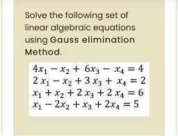 Using Gauss Elimination Method