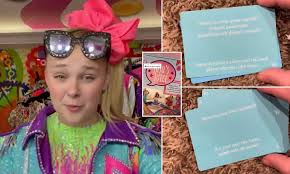 Get your tickets asap because a lot of cities are sold out!!!. Jojo Siwa Board Game For Kids Pulled For Inappropriate Questions Daily Mail Online