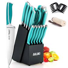 This guide presents reviews, features, and ratings of ten of the best kitchen knife sets. Ailuki 19 Piece Kitchen Knife Set Upgrade Your Kitchen With These Knife Sets On Amazon Popsugar Food Photo 6
