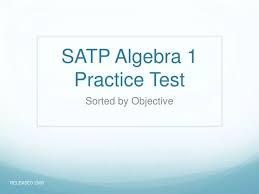 Ppt Satp Algebra 1 Practice Test