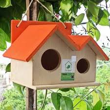 Petnest Wood Bird House Nest Box For