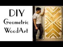 diy geometric wood art you