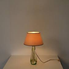 1950s Glass Table Lamp By Kristalunie