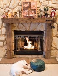 Beautiful Reclaimed Wood Fireplace Mantel