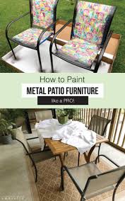 how to paint metal patio furniture so