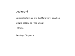 Ppt Lecture 4 Barometric Formula And