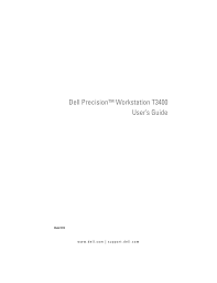Dell Precision Workstation T3400 User S Guide Manualzz Com