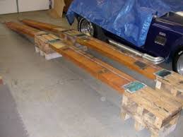 Homemade car ramps patterned after a commercial model. Homemade Car Ramps Homemadetools Net