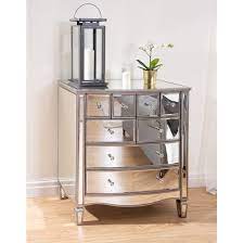 Elysee Mirrored Chest 8 Of Drawers In
