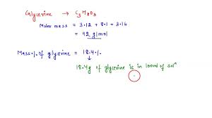 molecular formula of c3h8o3 a solution