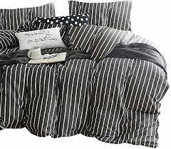 cloud gray striped comforter set