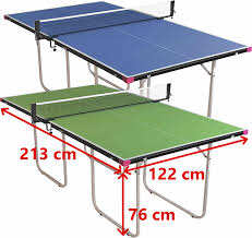 ping pong table dimensions