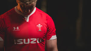 White rugby jersey with embroidered rose and prince of wales' feathers. Six Nations Rugby Wales Reveal New Look For 2020 Guinness Six Nations