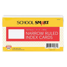 Shop School Smart Ruled Index Cards 3 X 5 Inches White Pack Of
