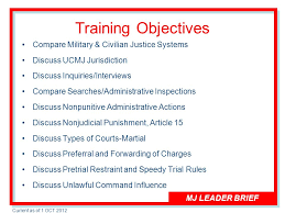 Mj Leader Brief Current As Of 1 Oct 2012 Military Justice